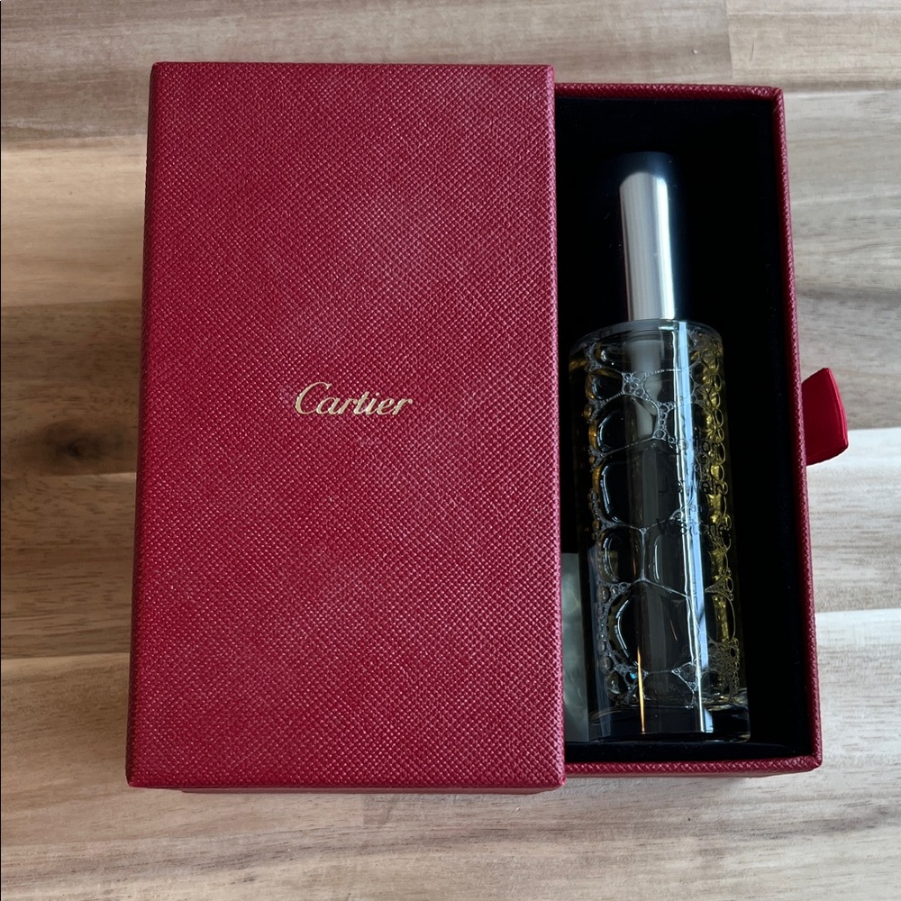 Cartier Red Box and Lotion Bottle for Jewelry and Watches